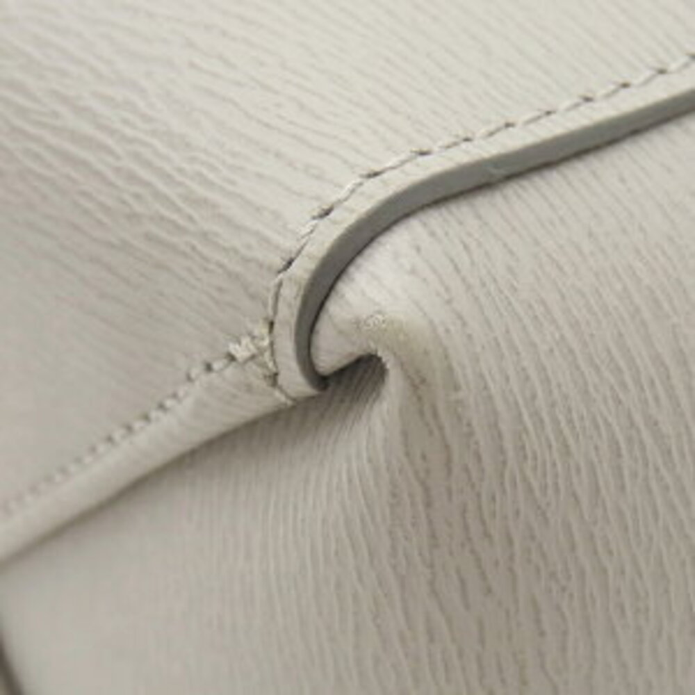 Celine Vertical Cabas Bag Gray Leather Tote Shoulder - Picture 4 of 9